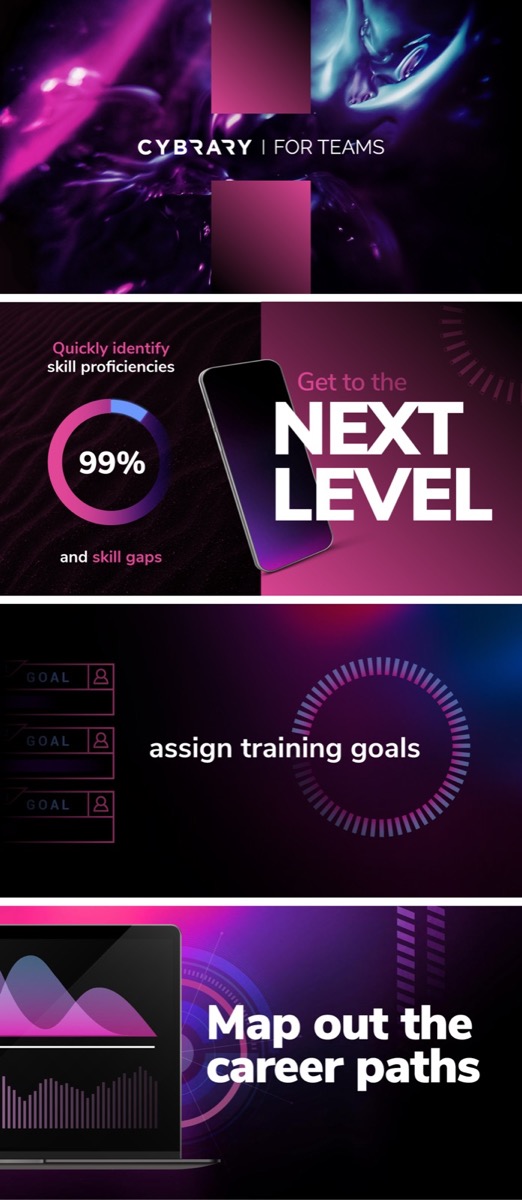 Cybrary visual identity moodboard