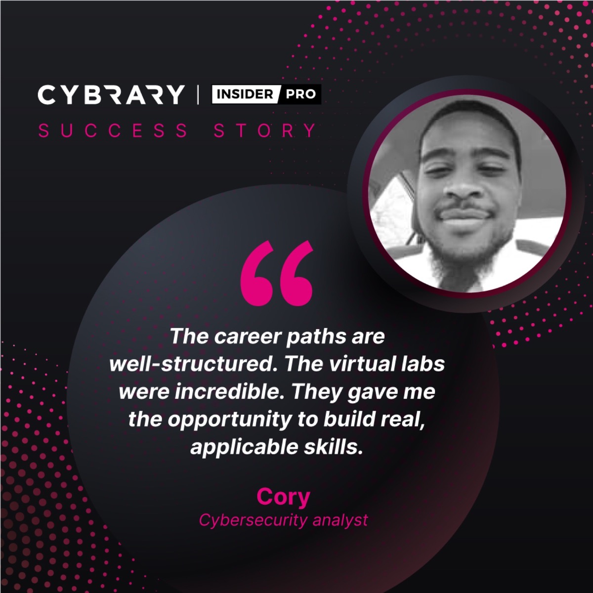 Cybrary CIP success story campaign