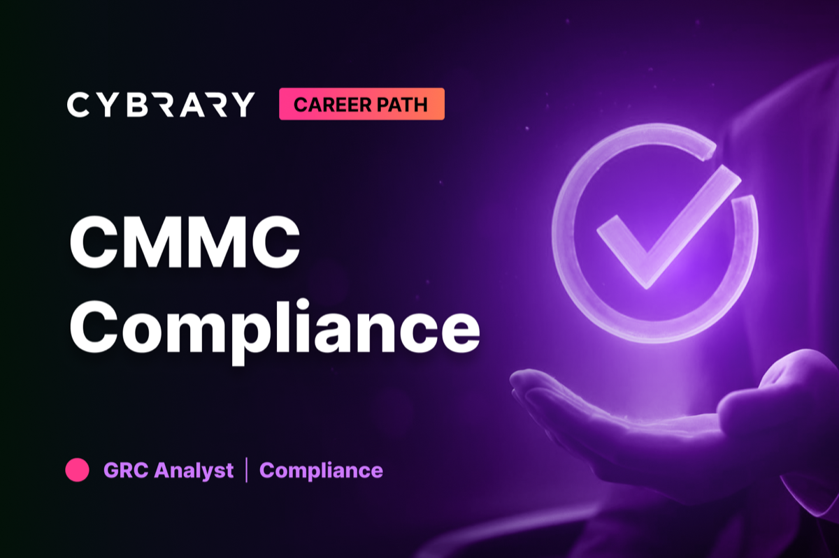 Cybrary CMMC compliance course artwork