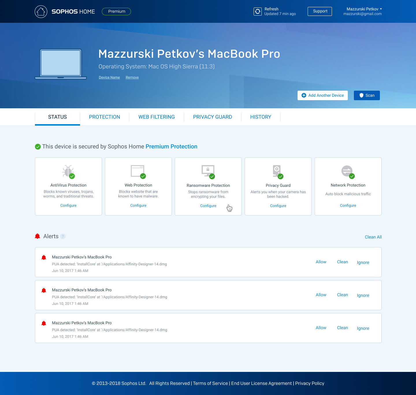 Sophos Cloud product refresh
