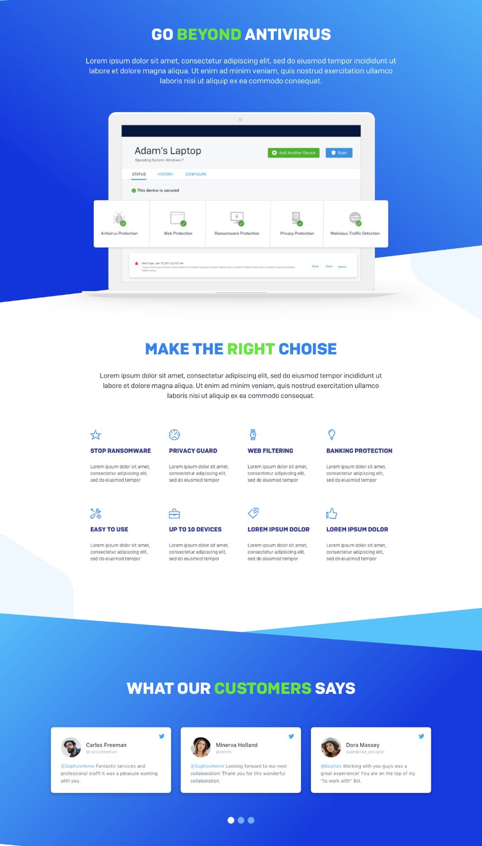 Sophos mobile app experience