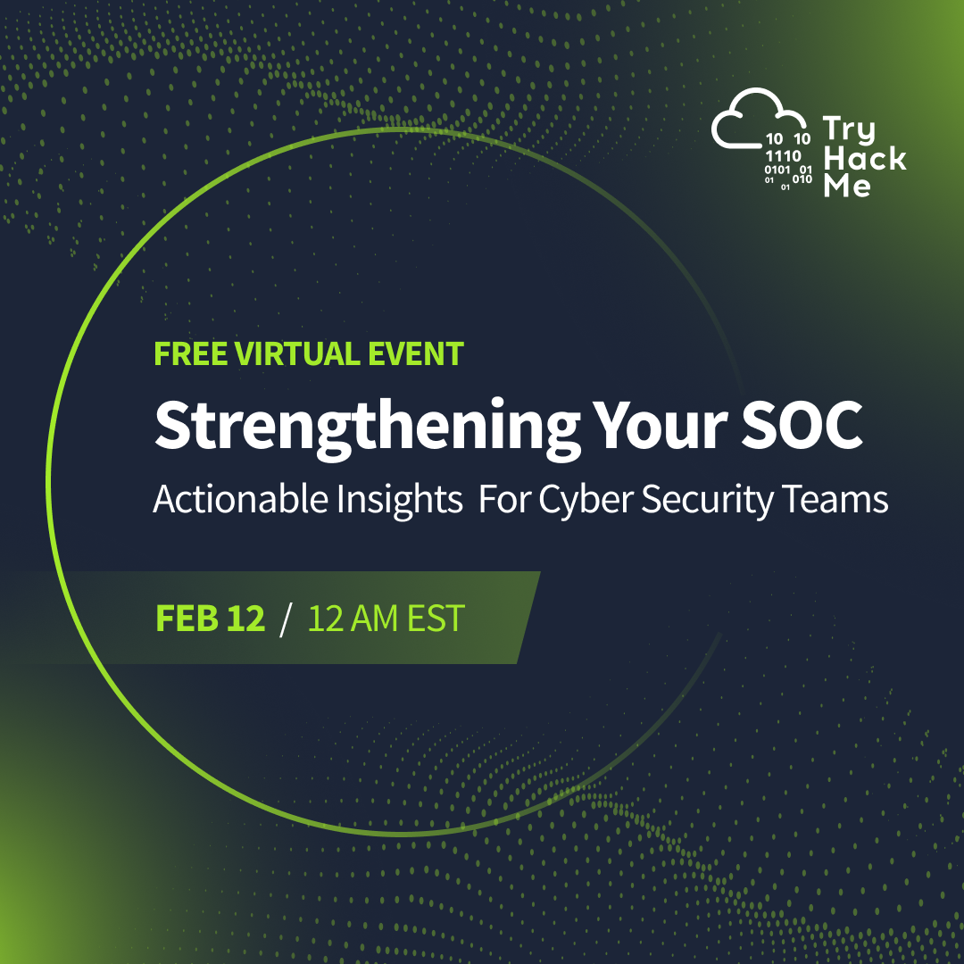 TryHackMe SOC webinar campaign